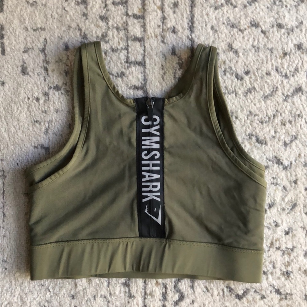 Gymshark zipper sports bra